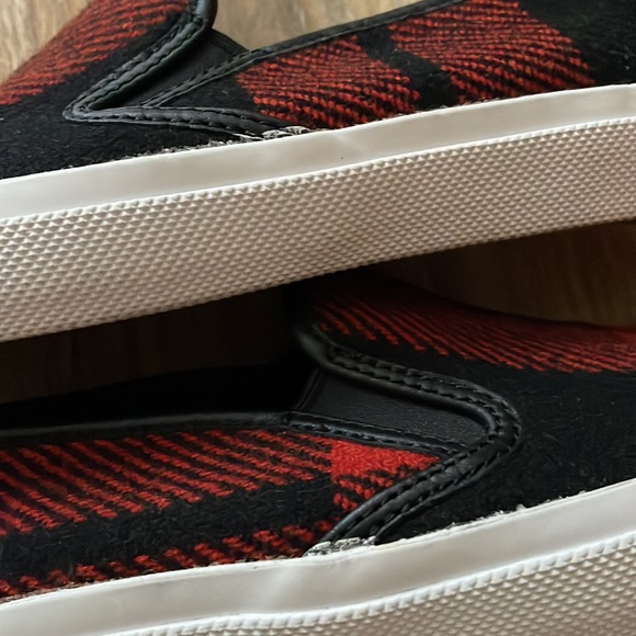 Coach Chrissy Buffalo Plaid Wool Sneakers - Picture 7 of 12